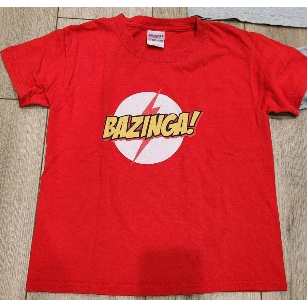 3 Kids Graphic Tees Shirts Sega Sonic Bazinga Big Bang Gap Tapes Size Small‎ (7)